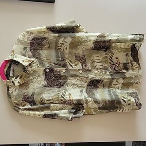 𝅺gerry WEBER Vintage Short Sleeve Button-down Shirt 44